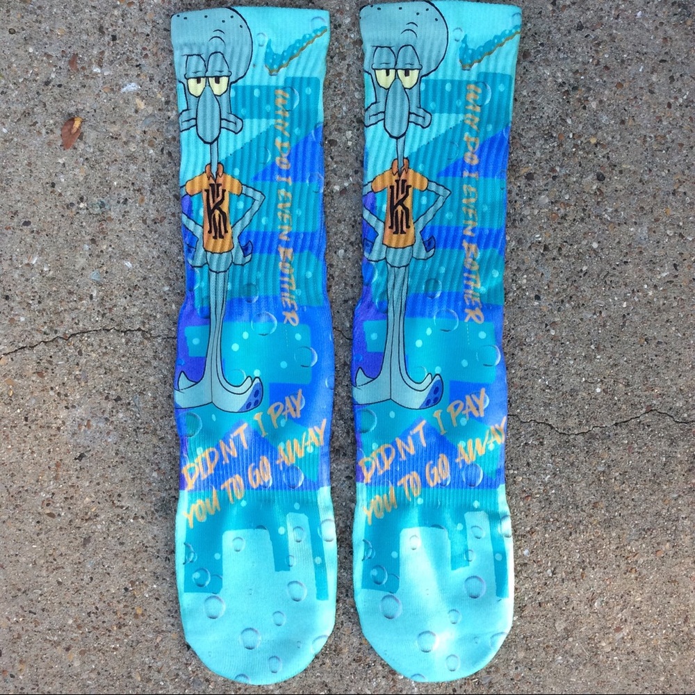 COPY - Squidward kyrie socks